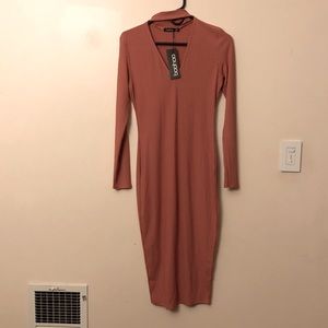 Brand new boohoo ribbed dress